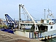 Fiskeflottan i Calasetta ligger kvar i hamnen